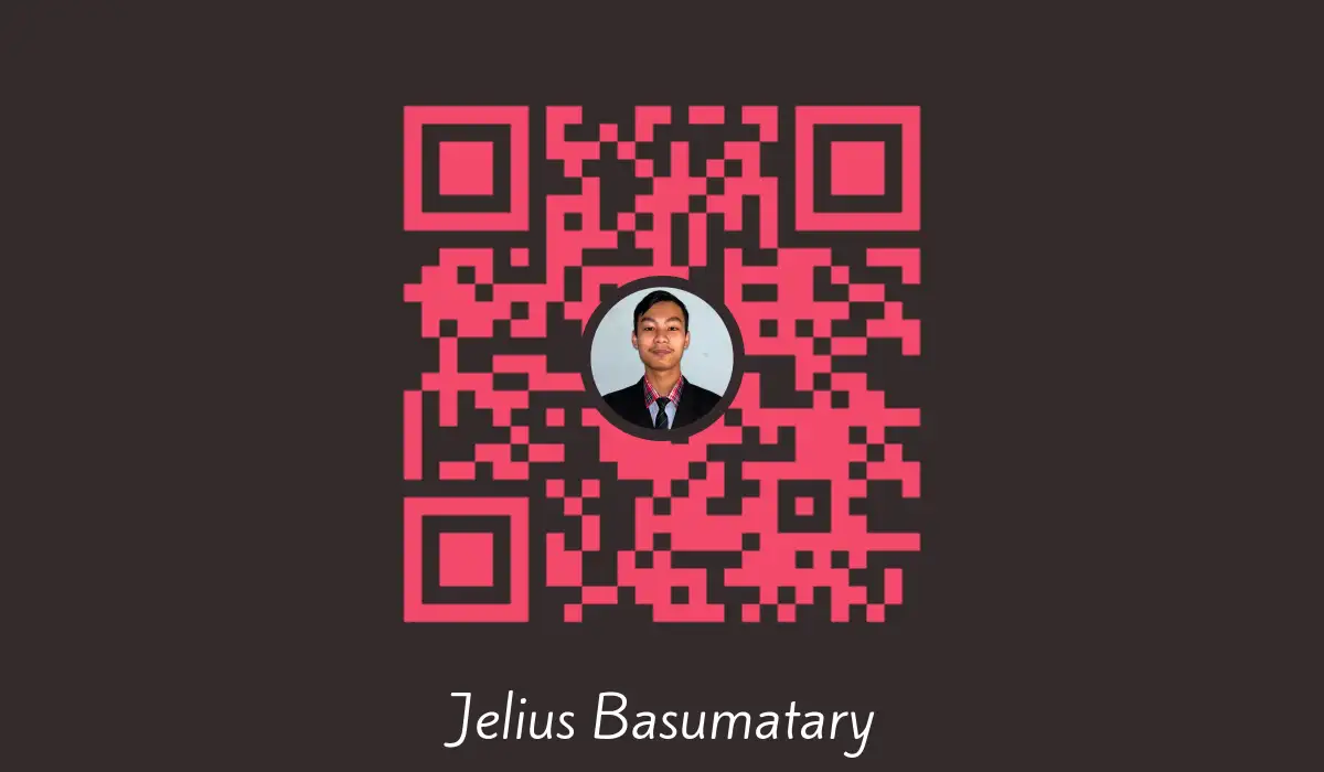 QR code linking to jelius.dev